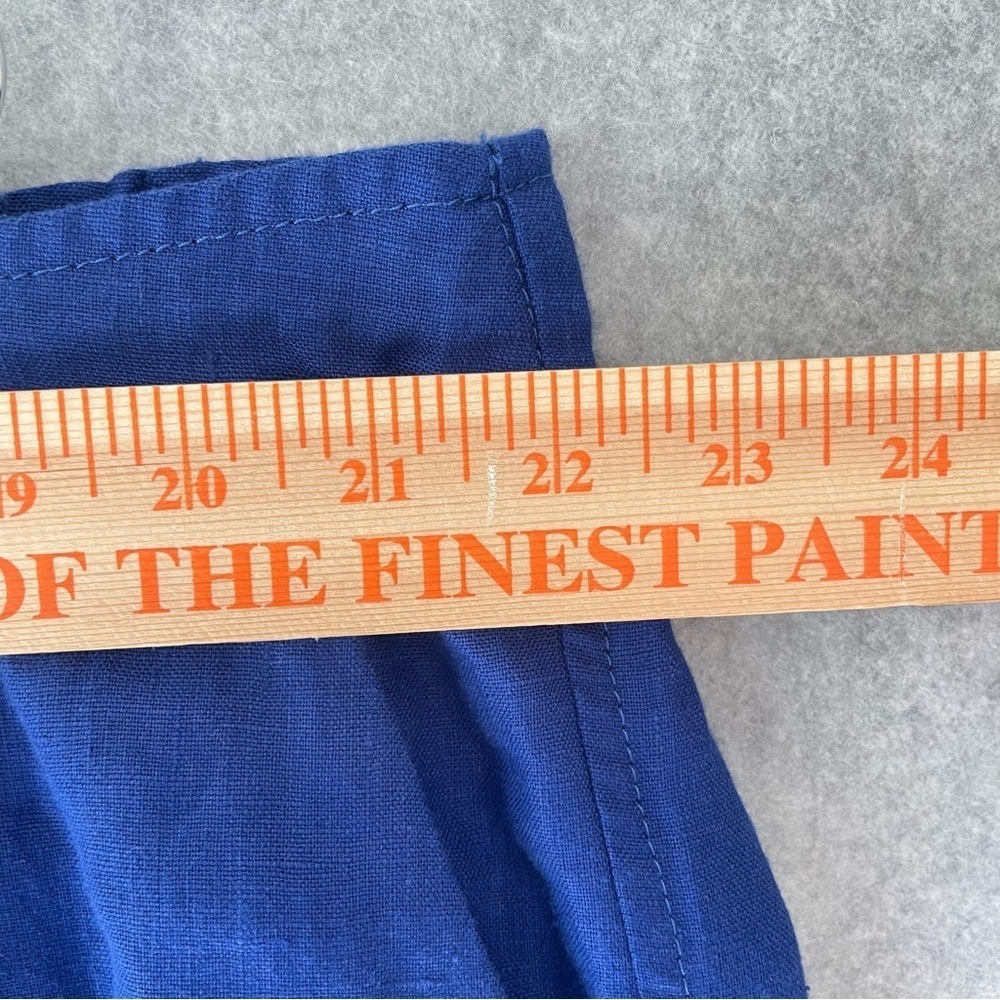 Chico's Royal Blue Linen Tie Waist Shorts XXL - Picture 8 of 13